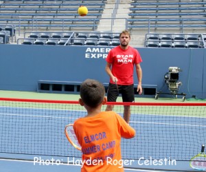 Stan Wawrinka and an Elmcor Youth