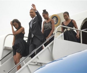 The Obama’s Arriving For Personal Chef’s Wedding.