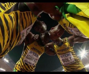 “Likkle But Wi Tallawah” Bolt Says Of Jamaica’s Back To Back Wins