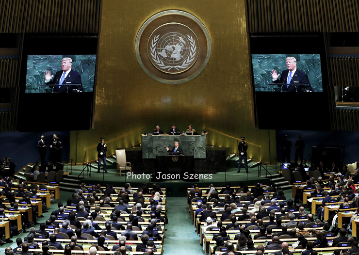 United States President Donald Trump at the United Nations