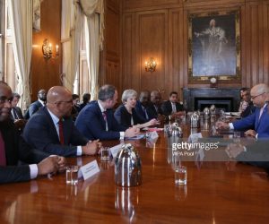 Jamaicans Slam UK PM on Twitter After Independence Greeting theresa-may-meets-caribbean-leaders