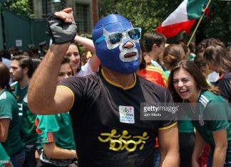 Mexican Football Fans Celebrate Second Round Advance Despite Loss mexico-fans-of-world-cup