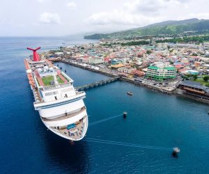 One Year Later, Caribbean Islands Devastated By Hurricanes See Some Return To Normality ship-in-dominica-harbour-post-hurricane-maria