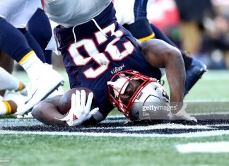 Caribbean American NFL Rookie Helps Patriots To Win Over Chargers sony-michel-scores-against-LA-Chargers