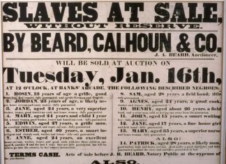 Caribbean American Heritage Month Factoid poster-advertising-a-slave-auction