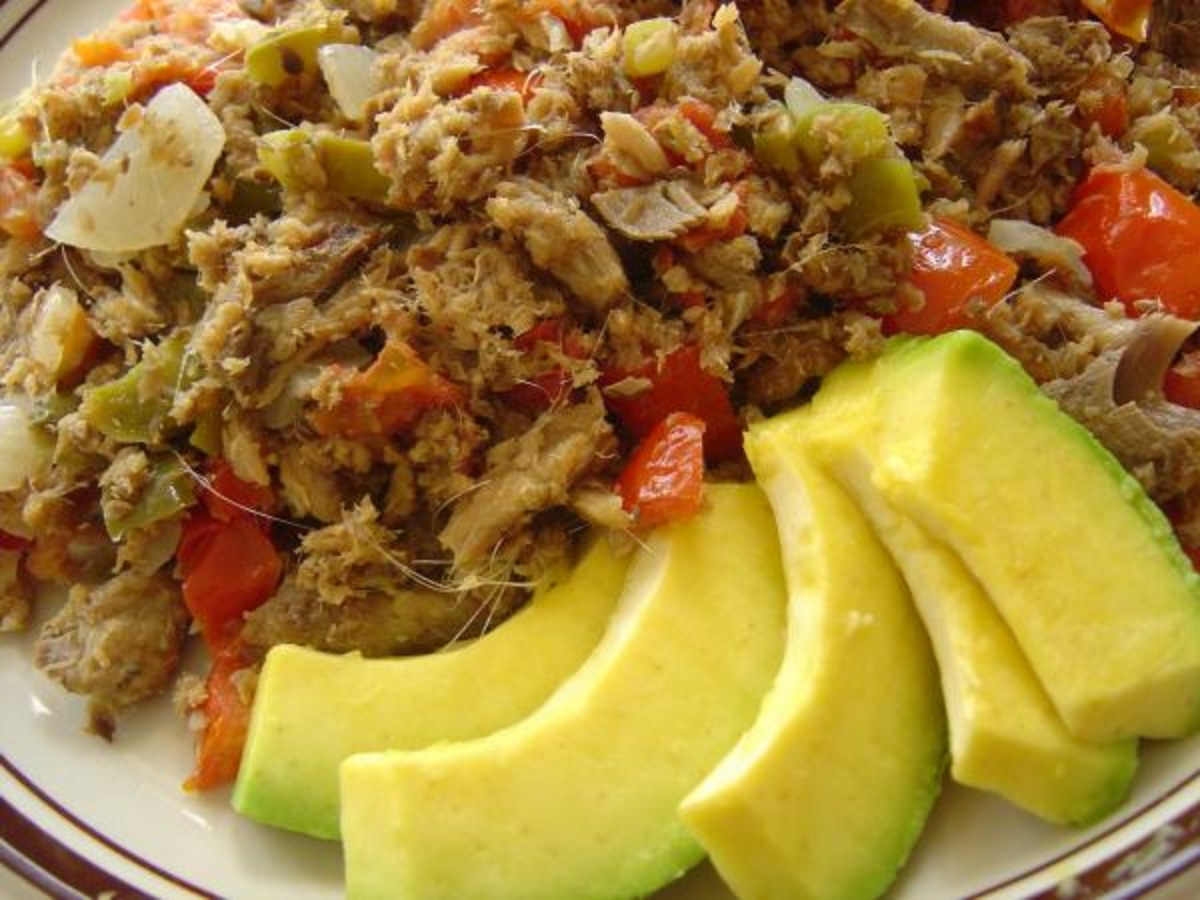Caribbean Recipes Saltfish Buljol