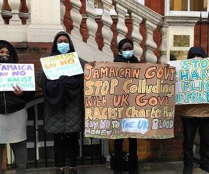 Stop The Plane Activists Block Jamaica Bound UK Deportation Flight jamaica-protest-uk-deportees