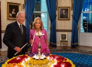 Hindu Caribbean Nationals Celebrate Diwali president-biden-lights-a-diya