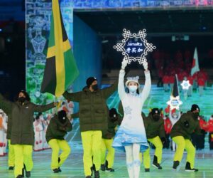 Countdown Begins To The Jamaica Bobsled Team’s Appearance At Beijing 2022 jamaica-at-opening-ceremony-beijing-2022