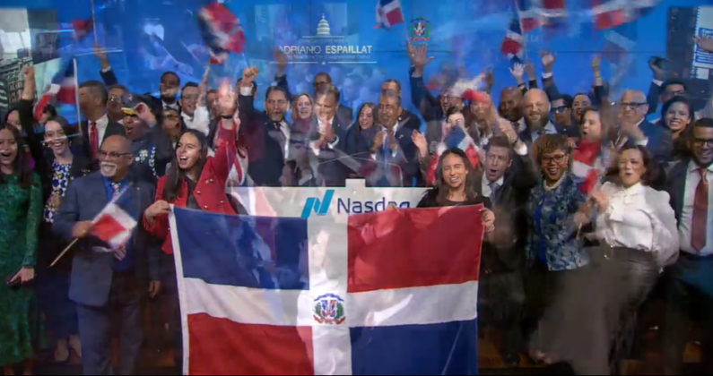 Dominican Americans Celebrate Independence With Ringing Of NASDAQ Bell