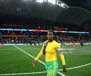 Tears As Jamaica’s Story Book Reggae Girlz Lose To Colombia bunny-shaw-jamaica-reggae-girlz