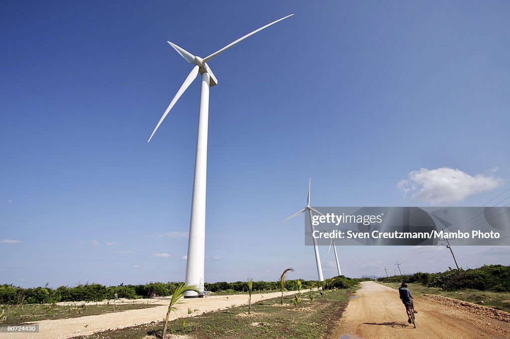 Windmills in Gibara, Cuba that generate up to 5.1 MW.