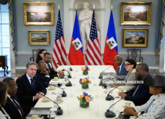 U.S. Reiterates Support For Haiti us-secretary-of-state-with-new-haiti-pm