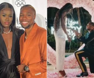 Jamaican Olympian Junelle Bromfield Engaged To U.S. Sprinter Noah Lyles Noah-Lyles-engaged-to-Junelle-Bromfield