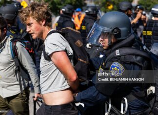 Legal Challenge Seeks To Halt Trump-Era Fast-Track Deportation Policy LA-demonstrators-arrested