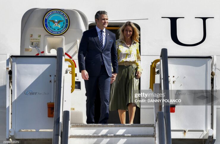 hegseth-and-wife-in-the-dr-over-venezuela-issue