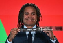 Jamaica’s Reggae Boyz World Cup Soccer Hopes Still Alive Christian Karembeu shows Jamaica as the country will have to face New Caledonia next year