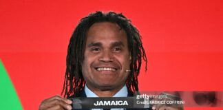 Christian Karembeu shows Jamaica as the country will have to face New Caledonia next year
