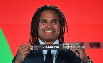 Christian Karembeu shows Jamaica as the country will have to face New Caledonia next year