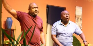 Tesfa Edwards and Oliver Samuels in Di Prodigal Pickney.