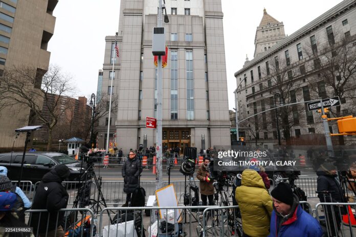 media-gathering-outside-court-house-in-nyc-ahead-of-maduro-arraignment Media gather outside the Daniel Patrick Moynihan United States Courthouse as ousted Venezuelan president Nicolas Maduro awaits his arraignment