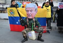 south-koreans-protest-trump-following-venezuela-invasion-as-trump=withdraws-from-international-organizations