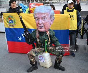 south-koreans-protest-trump-following-venezuela-invasion-as-trump=withdraws-from-international-organizations