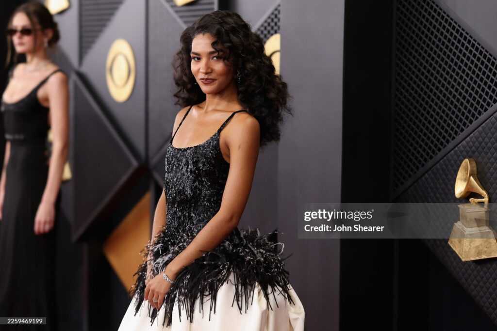 Caribbean heritage star, Olivia Dean attends the 68th GRAMMY Awards on February 1, 2026 in Los Angeles, California.